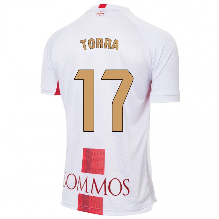 Niño Fútbol Camiseta Marc Torra #17 Blanco 2ª Equipación 2023/24 Perú