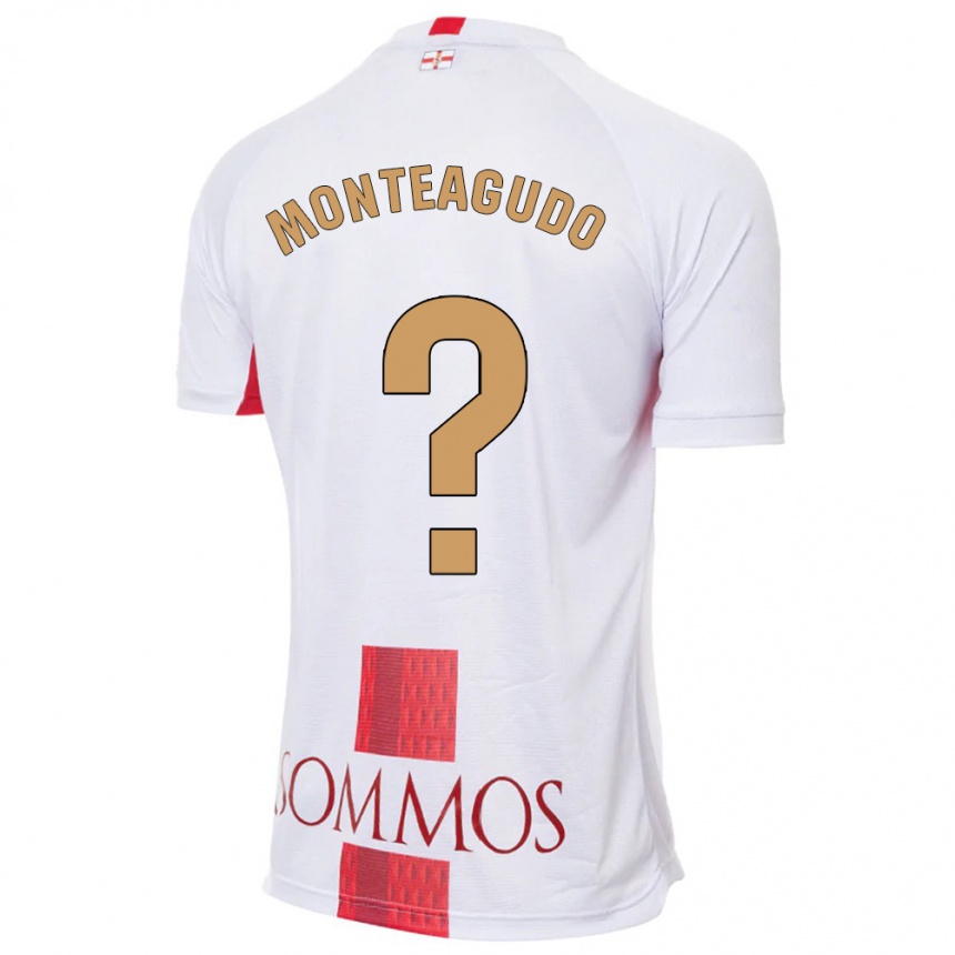 Niño Fútbol Camiseta Miguel Monteagudo #0 Blanco 2ª Equipación 2023/24 Perú