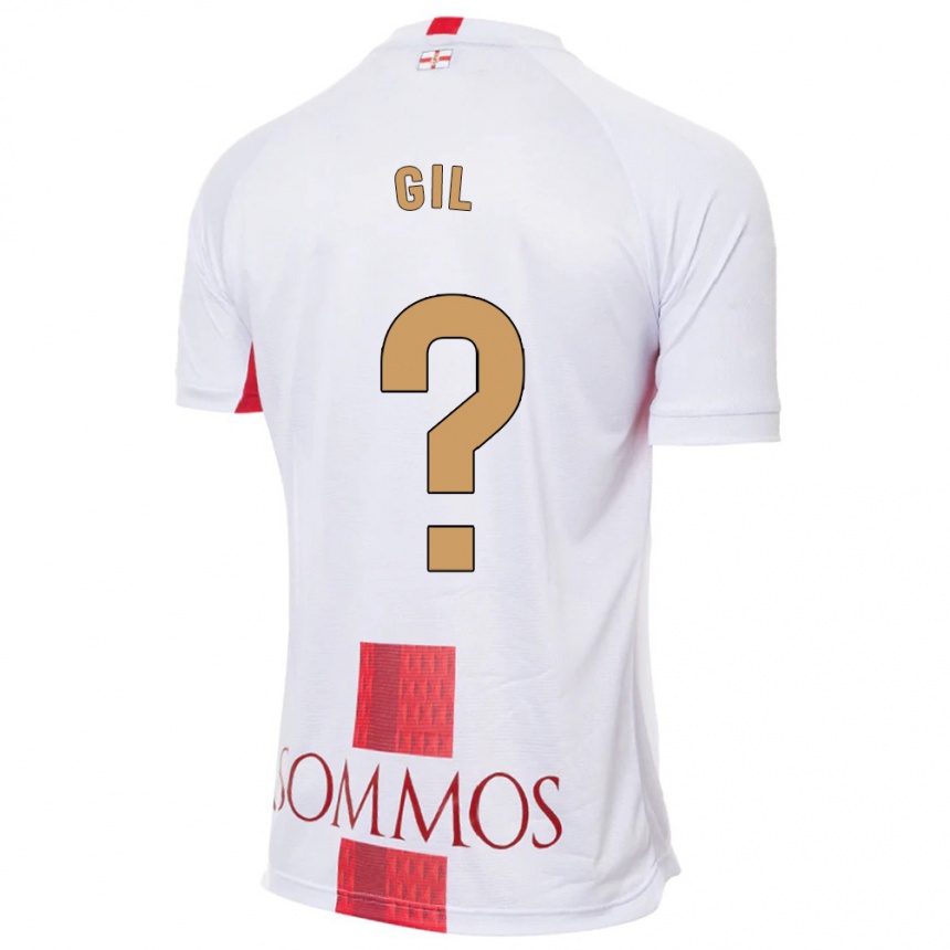 Niño Fútbol Camiseta Iker Gil #0 Blanco 2ª Equipación 2023/24 Perú