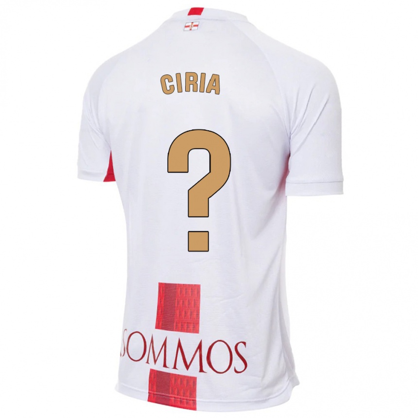 Niño Fútbol Camiseta Alex Ciria #0 Blanco 2ª Equipación 2023/24 Perú