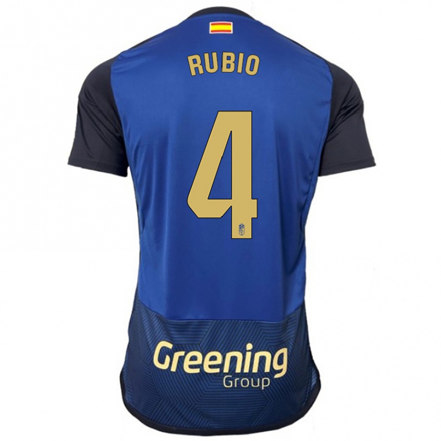 Niño Fútbol Camiseta Miguel Rubio #4 Armada 2ª Equipación 2023/24 Perú