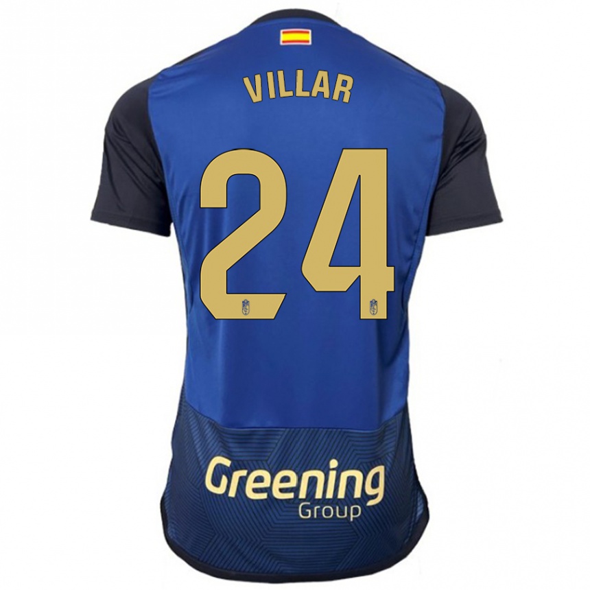 Niño Fútbol Camiseta Gonzalo Villar #24 Armada 2ª Equipación 2023/24 Perú