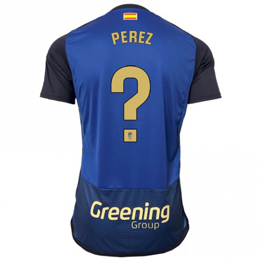 Niño Fútbol Camiseta Marco Pérez #0 Armada 2ª Equipación 2023/24 Perú