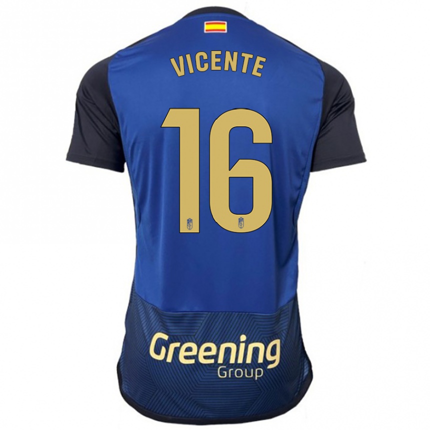 Niño Fútbol Camiseta Nerea Vicente #16 Armada 2ª Equipación 2023/24 Perú