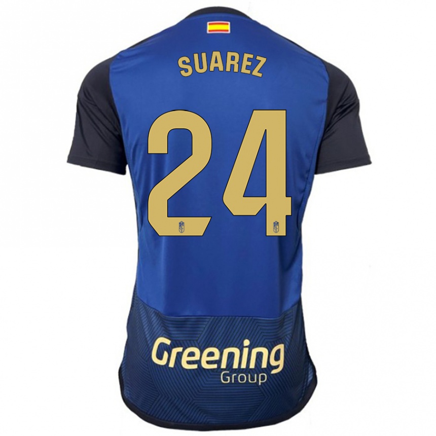 Niño Fútbol Camiseta Carlota Suárez #24 Armada 2ª Equipación 2023/24 Perú