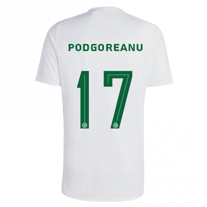 Niño Fútbol Camiseta Suf Podgoreanu #17 Verde Azul 2ª Equipación 2023/24 Perú