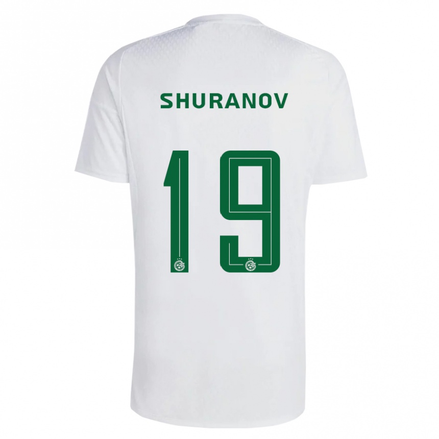 Niño Fútbol Camiseta Erik Shuranov #19 Verde Azul 2ª Equipación 2023/24 Perú