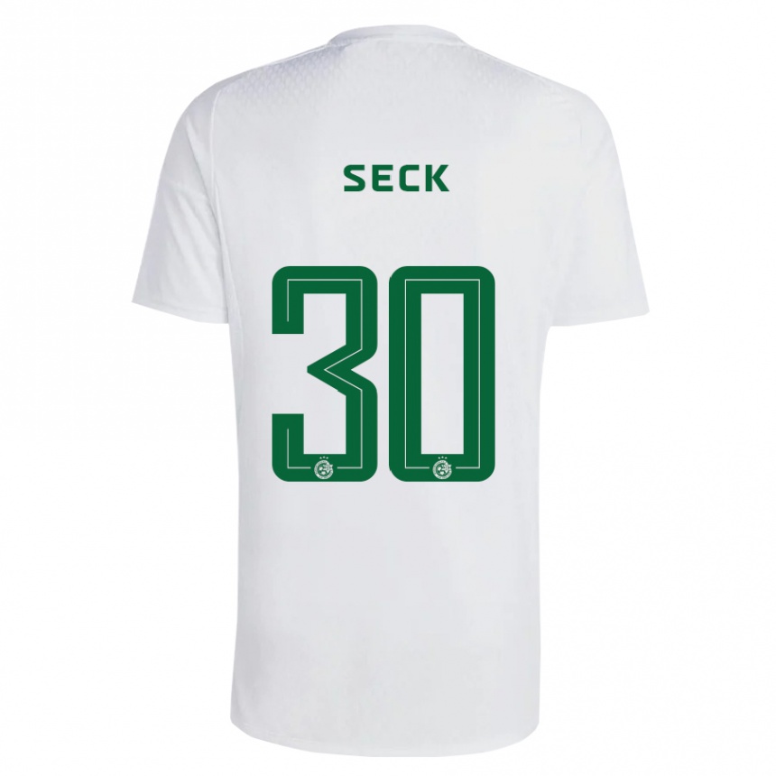 Niño Fútbol Camiseta Abdoulaye Seck #30 Verde Azul 2ª Equipación 2023/24 Perú