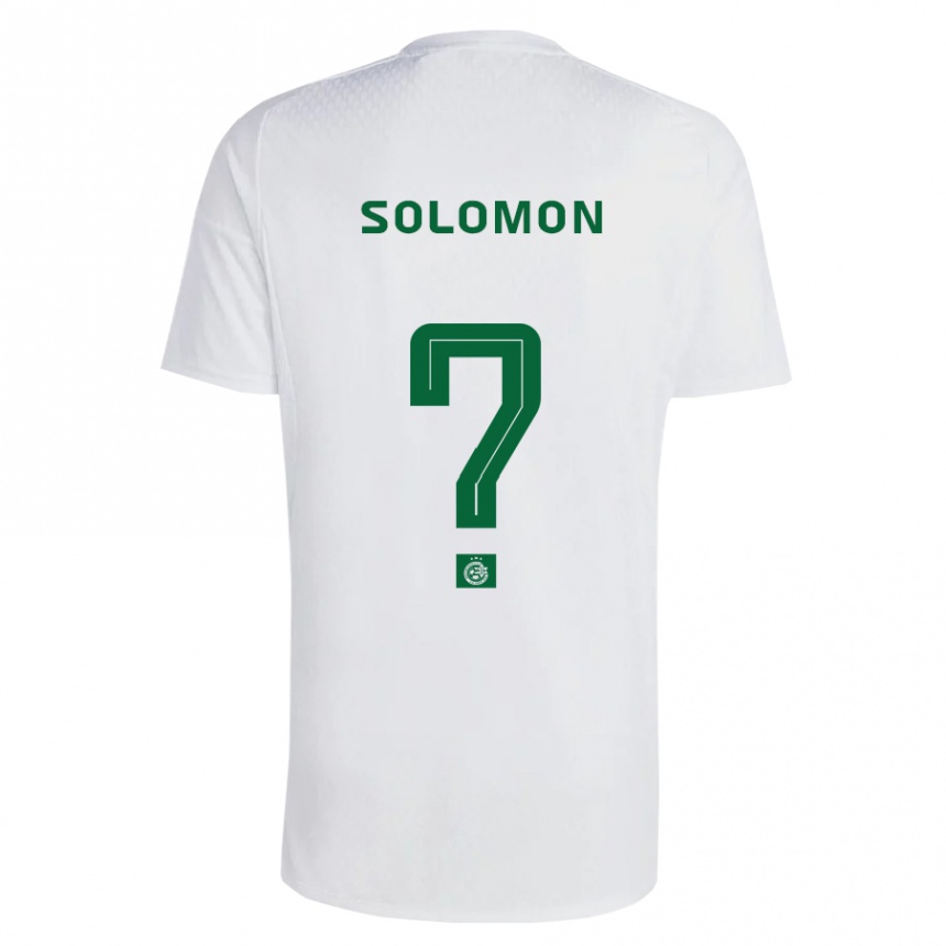 Niño Fútbol Camiseta Itay Solomon #0 Verde Azul 2ª Equipación 2023/24 Perú