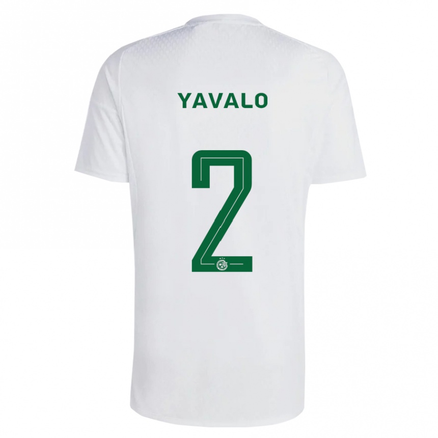 Niño Fútbol Camiseta Gatachao Yavalo #2 Verde Azul 2ª Equipación 2023/24 Perú