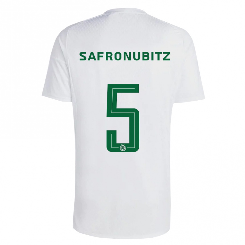 Niño Fútbol Camiseta Dan Safronubitz #5 Verde Azul 2ª Equipación 2023/24 Perú