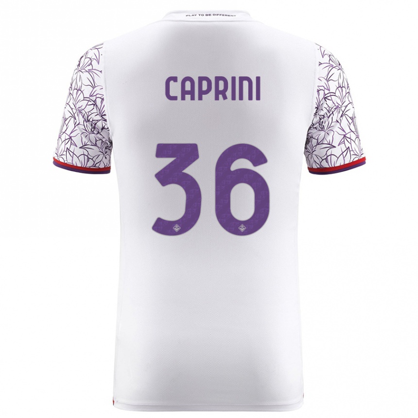 Niño Fútbol Camiseta Maat Daniel Caprini #36 Blanco 2ª Equipación 2023/24 Perú