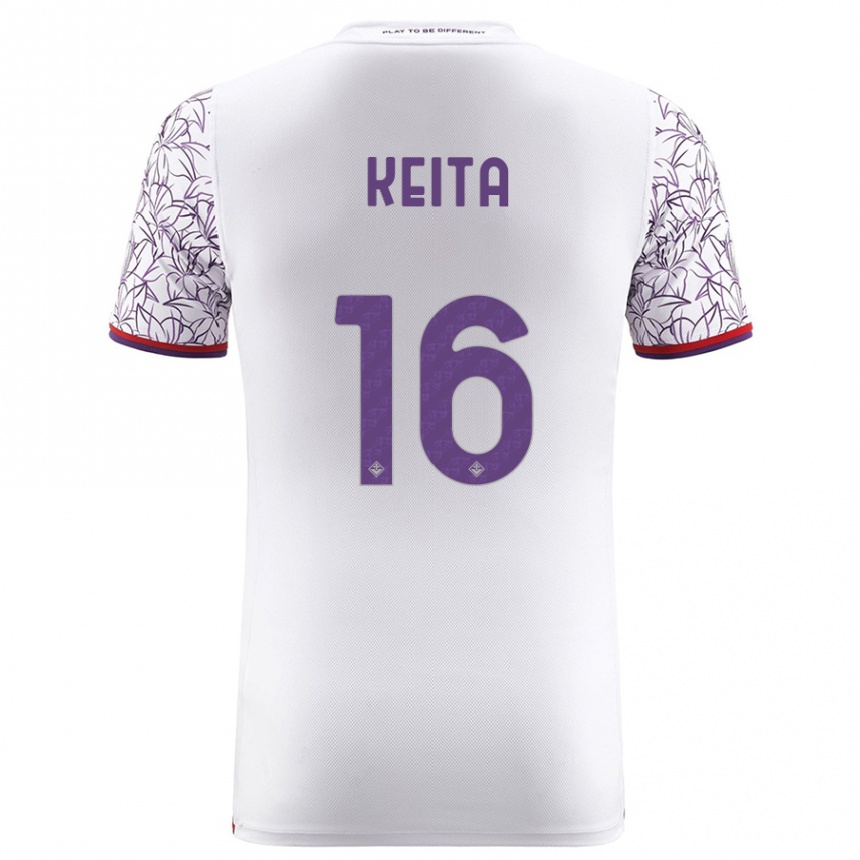 Niño Fútbol Camiseta Bala Keita #16 Blanco 2ª Equipación 2023/24 Perú