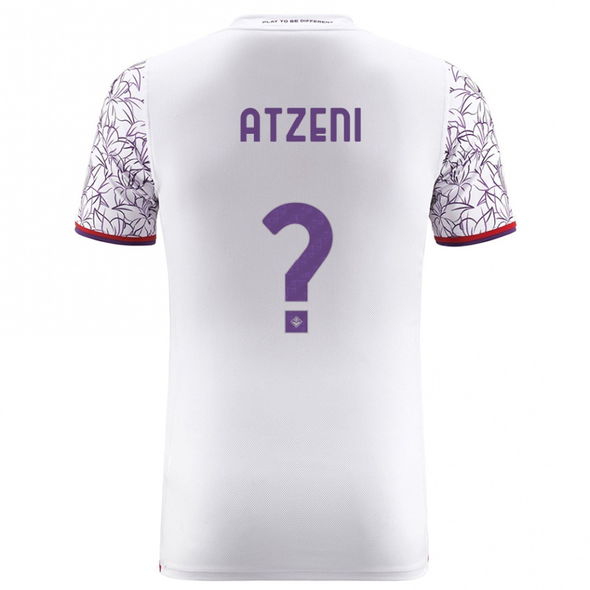 Niño Fútbol Camiseta Davide Atzeni #0 Blanco 2ª Equipación 2023/24 Perú