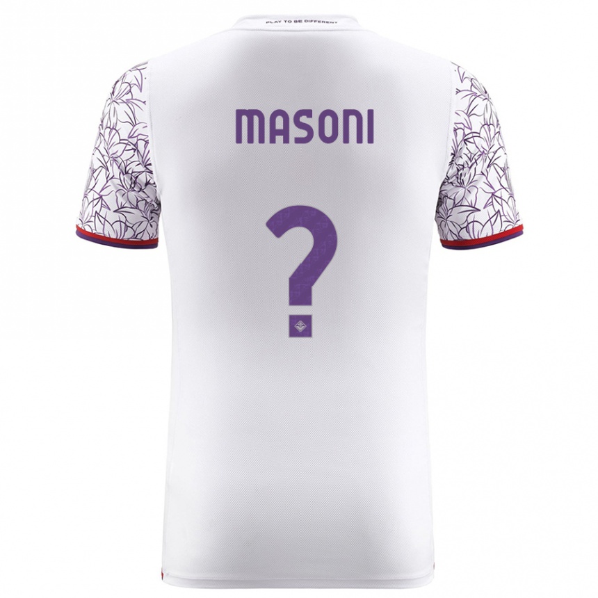 Niño Fútbol Camiseta Tommaso Masoni #0 Blanco 2ª Equipación 2023/24 Perú