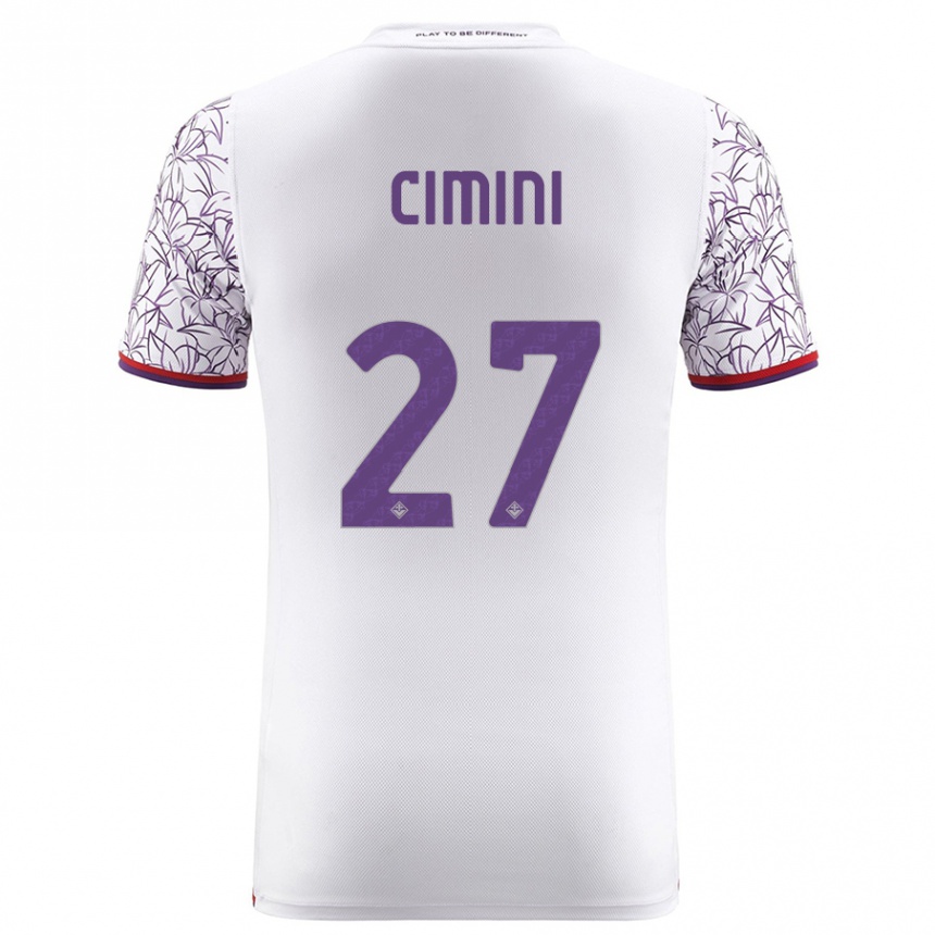 Niño Fútbol Camiseta Linda Tucceri Cimini #27 Blanco 2ª Equipación 2023/24 Perú