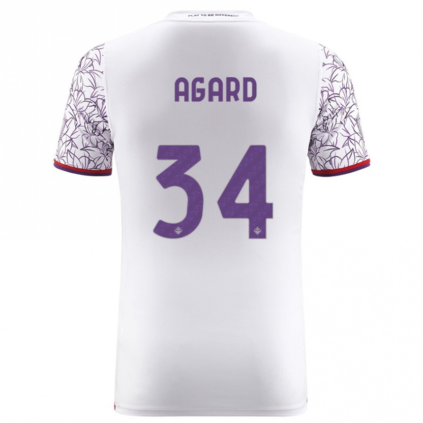 Niño Fútbol Camiseta Laura Agard #34 Blanco 2ª Equipación 2023/24 Perú