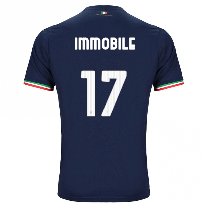 Niño Fútbol Camiseta Ciro Immobile #17 Armada 2ª Equipación 2023/24 Perú