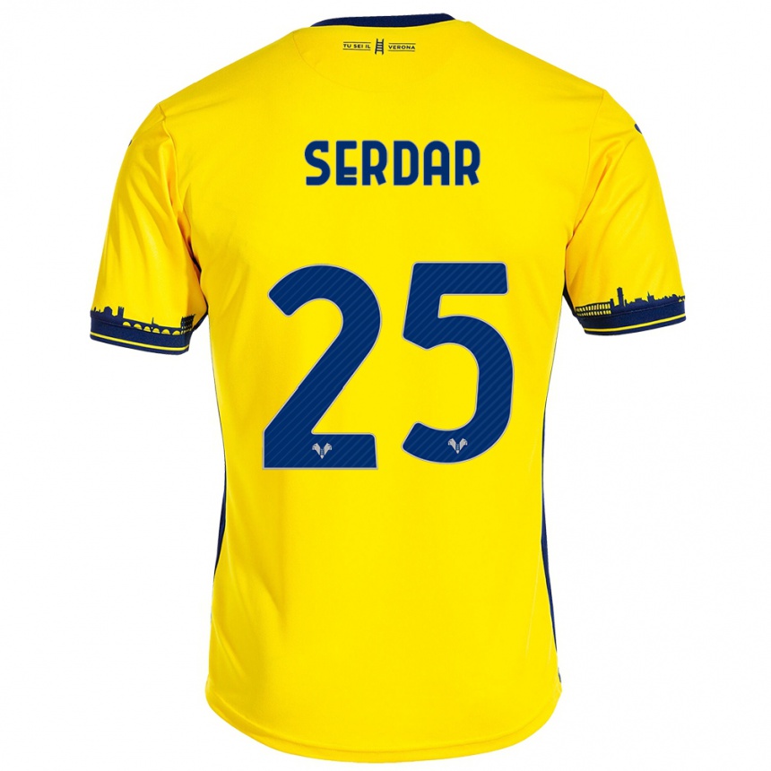 Niño Fútbol Camiseta Suat Serdar #25 Amarillo 2ª Equipación 2023/24 Perú