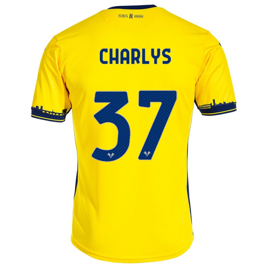 Niño Fútbol Camiseta Charlys #37 Amarillo 2ª Equipación 2023/24 Perú