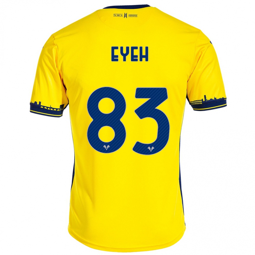 Niño Fútbol Camiseta Nicholas Eyeh #83 Amarillo 2ª Equipación 2023/24 Perú