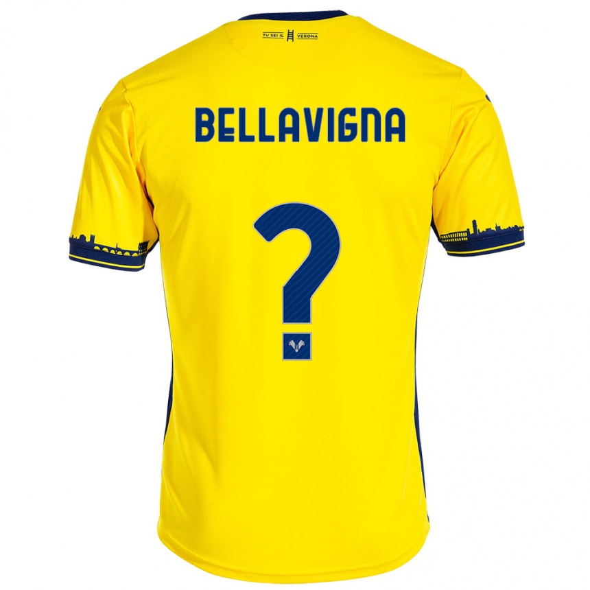 Niño Fútbol Camiseta Marco Bellavigna #0 Amarillo 2ª Equipación 2023/24 Perú