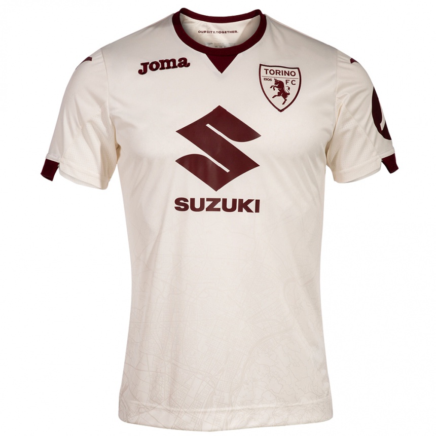 Niño Fútbol Camiseta Saba Sazonov #15 Champán 2ª Equipación 2023/24 Perú