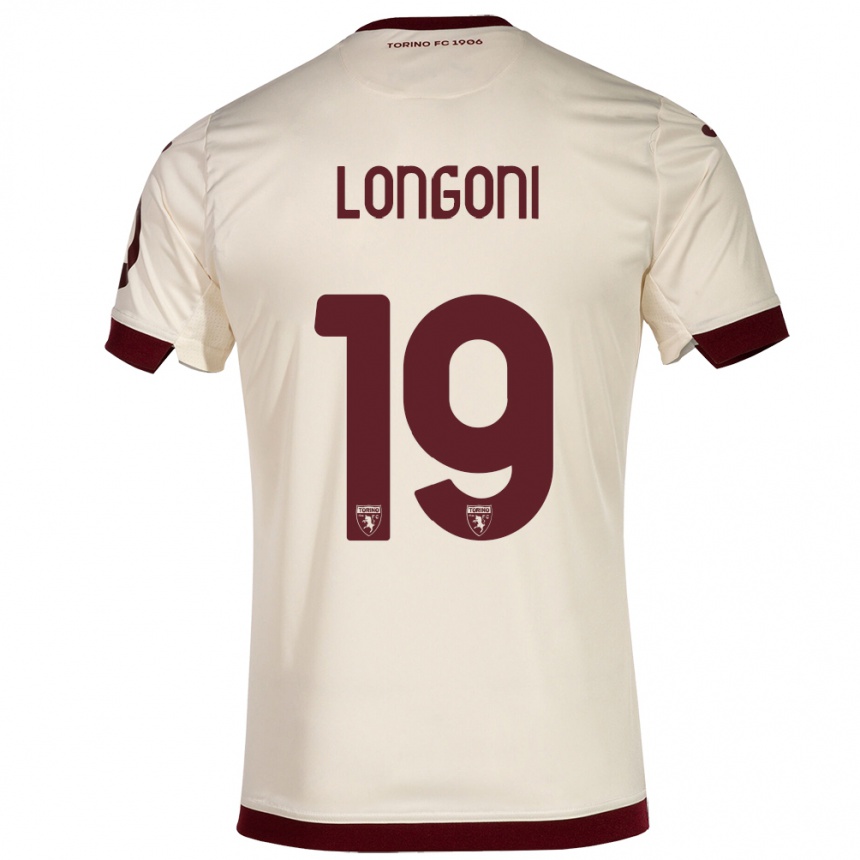 Niño Fútbol Camiseta Marco Longoni #19 Champán 2ª Equipación 2023/24 Perú