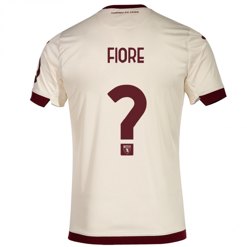 Niño Fútbol Camiseta Jean Fiore #0 Champán 2ª Equipación 2023/24 Perú