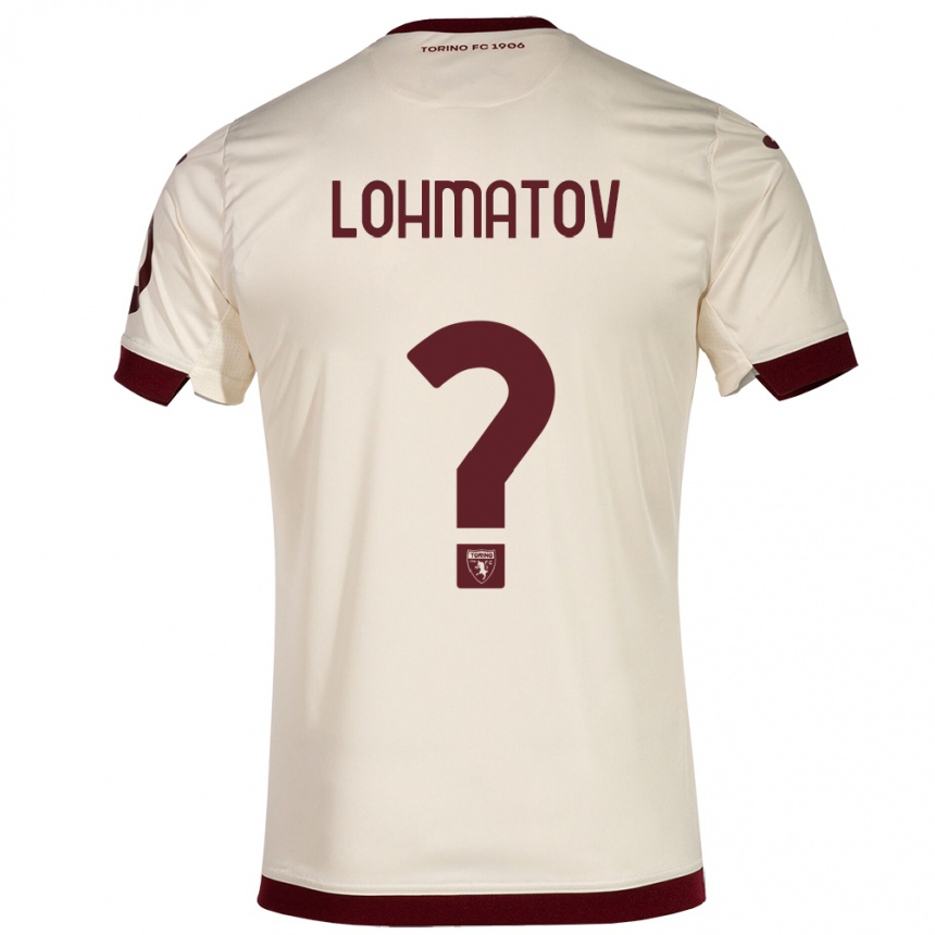 Niño Fútbol Camiseta Aleksandr Lohmatov #0 Champán 2ª Equipación 2023/24 Perú