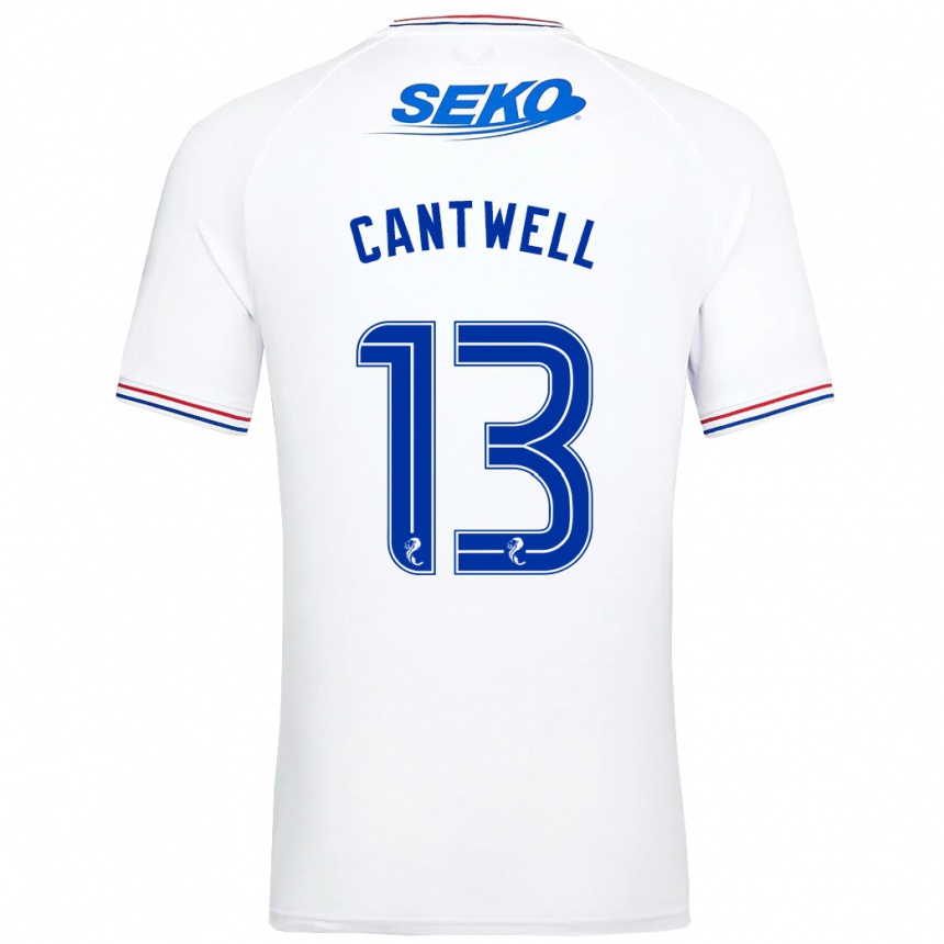 Niño Fútbol Camiseta Todd Cantwell #13 Blanco 2ª Equipación 2023/24 Perú