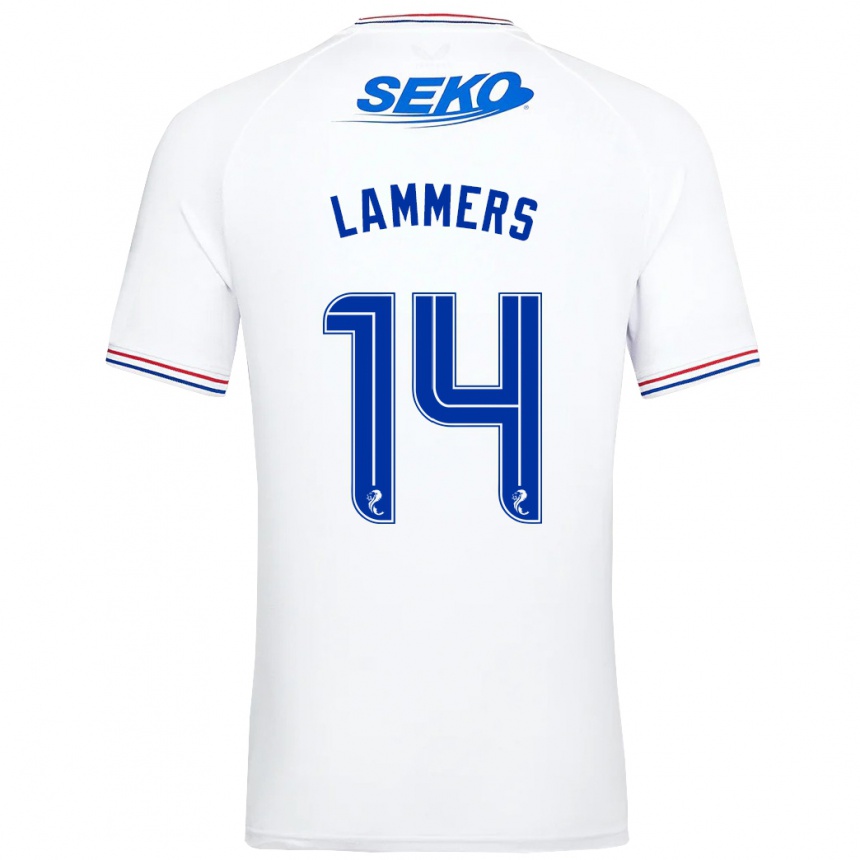 Niño Fútbol Camiseta Sam Lammers #14 Blanco 2ª Equipación 2023/24 Perú