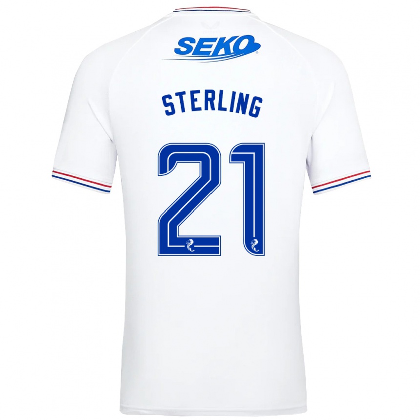 Niño Fútbol Camiseta Dujon Sterling #21 Blanco 2ª Equipación 2023/24 Perú