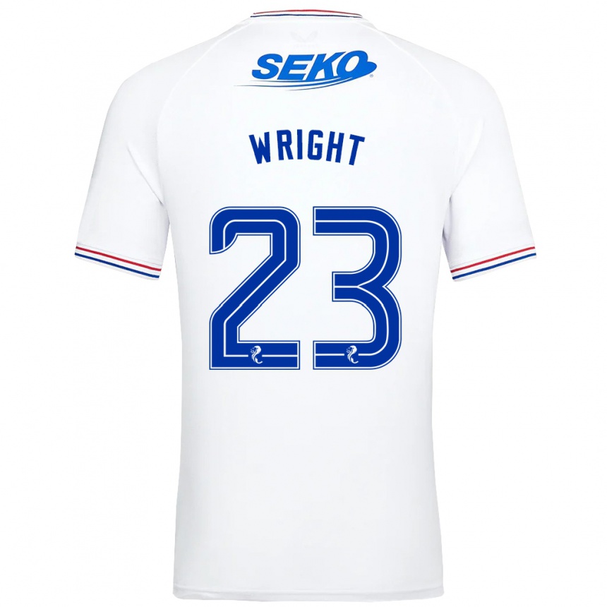 Niño Fútbol Camiseta Scott Wright #23 Blanco 2ª Equipación 2023/24 Perú