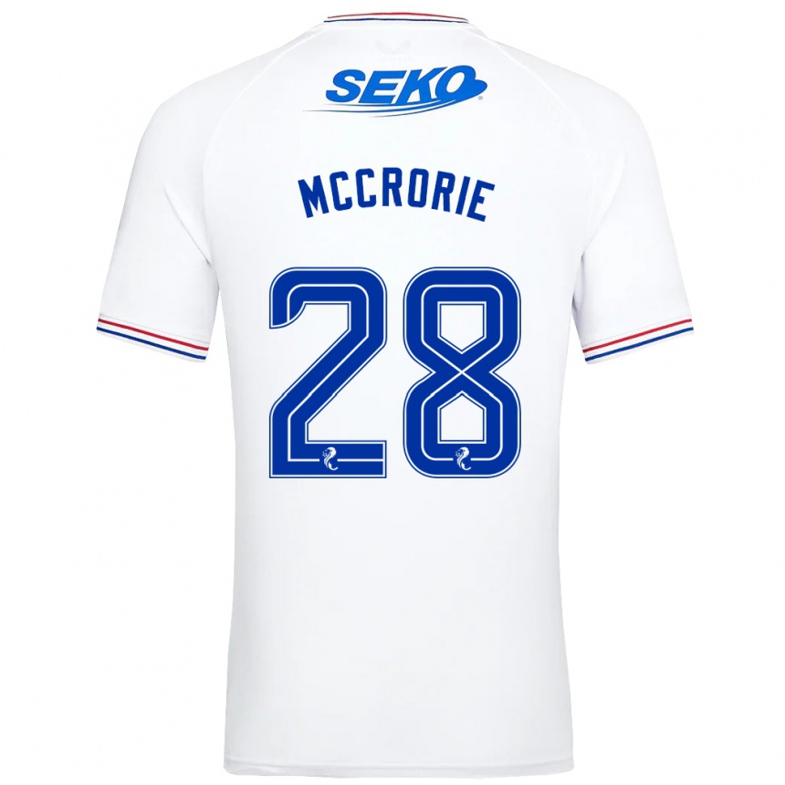 Niño Fútbol Camiseta Robby Mccrorie #28 Blanco 2ª Equipación 2023/24 Perú