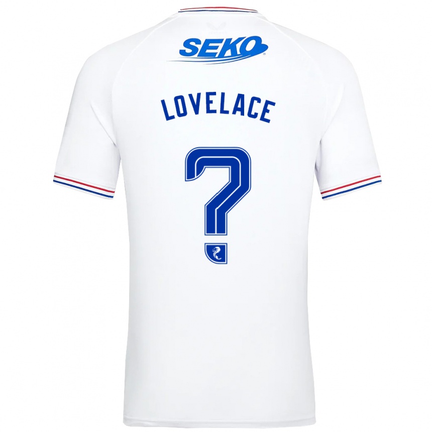 Niño Fútbol Camiseta Zak Lovelace #0 Blanco 2ª Equipación 2023/24 Perú