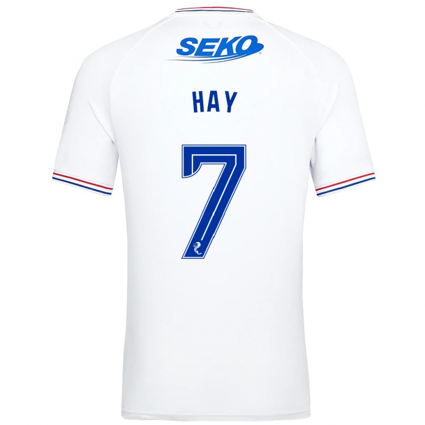 Niño Fútbol Camiseta Brogan Hay #7 Blanco 2ª Equipación 2023/24 Perú