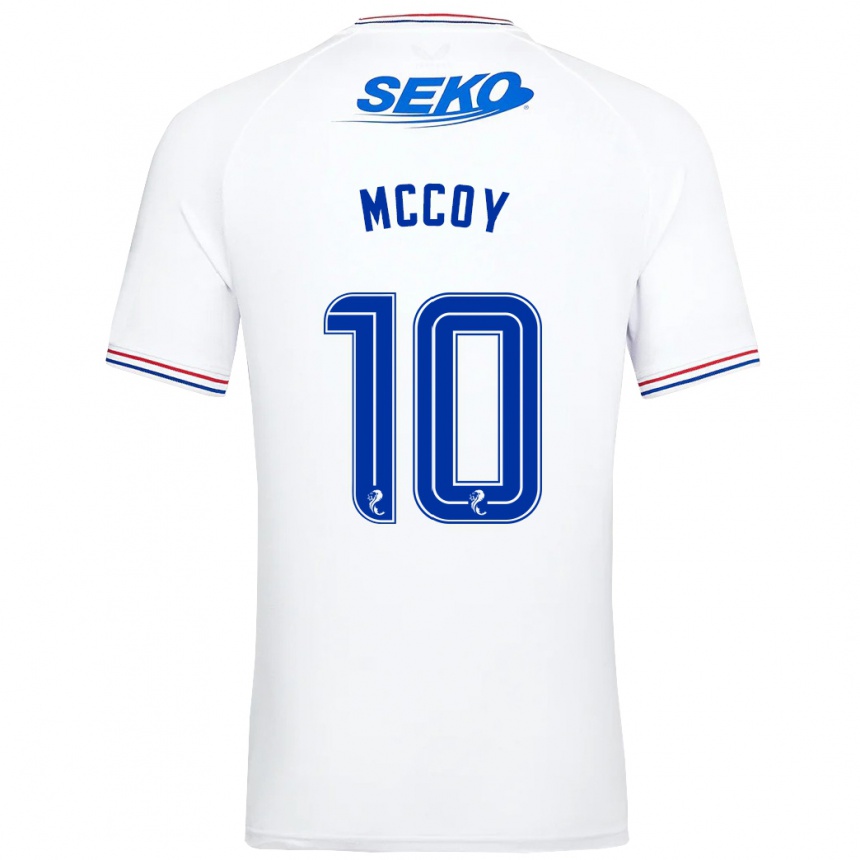 Niño Fútbol Camiseta Kayla Mccoy #10 Blanco 2ª Equipación 2023/24 Perú