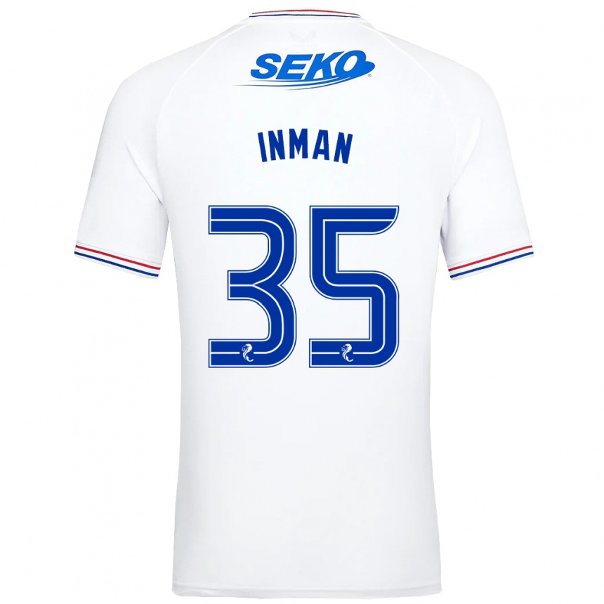 Niño Fútbol Camiseta Lucy Inman #35 Blanco 2ª Equipación 2023/24 Perú