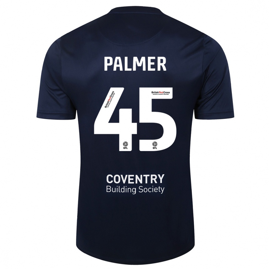 Niño Fútbol Camiseta Kasey Palmer #45 Rojo Azul Marino 2ª Equipación 2023/24 Perú