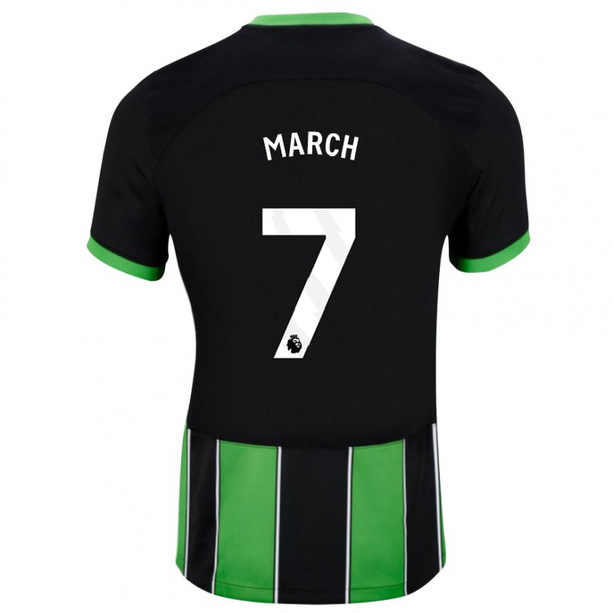 Niño Fútbol Camiseta Solly March #7 Verde Negro 2ª Equipación 2023/24 Perú