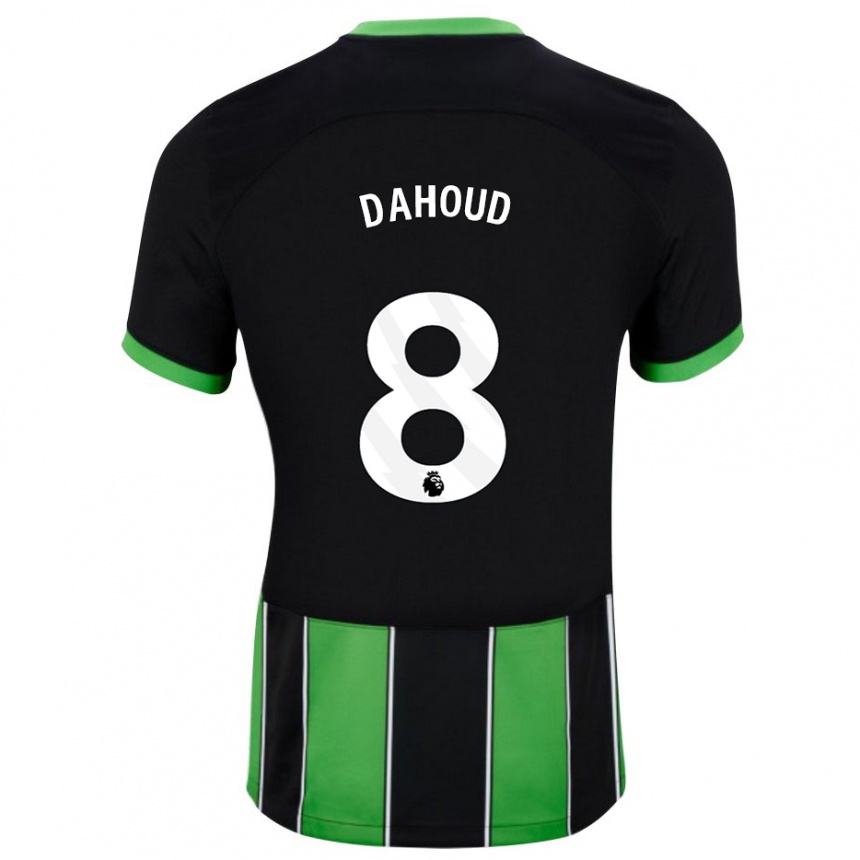 Niño Fútbol Camiseta Mahmoud Dahoud #8 Verde Negro 2ª Equipación 2023/24 Perú