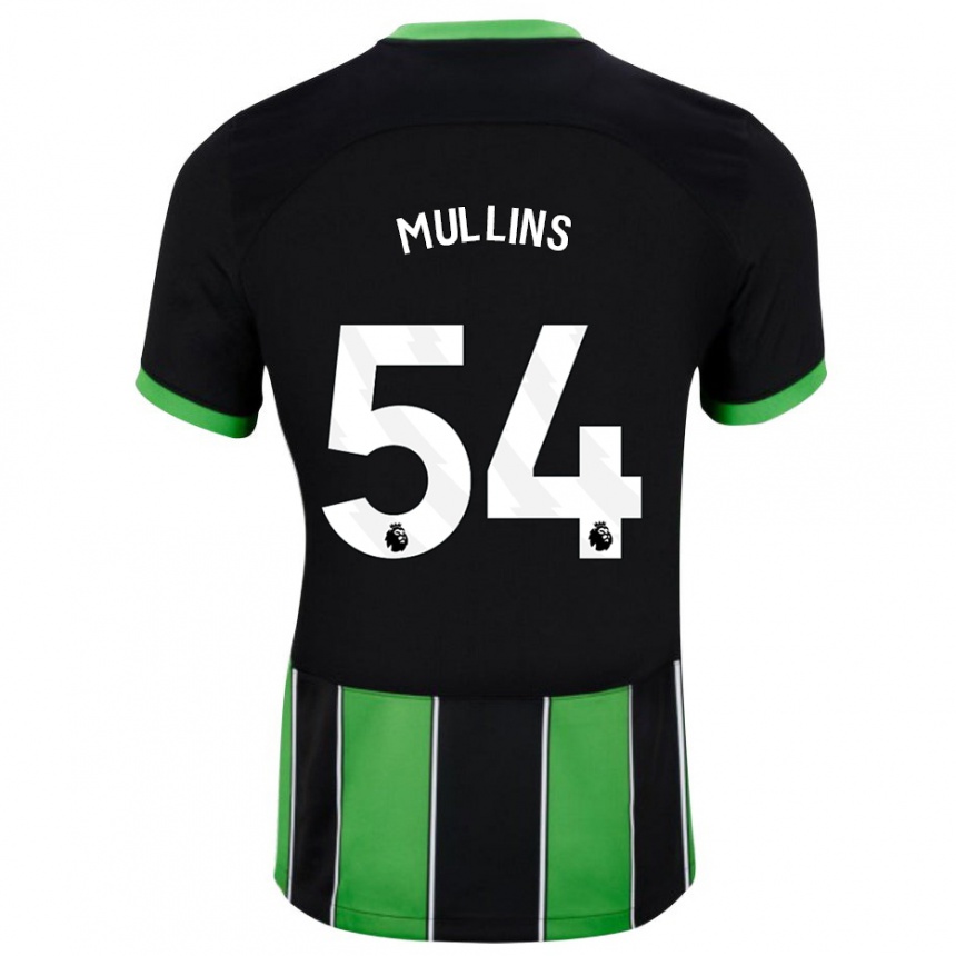 Niño Fútbol Camiseta Jamie Mullins #54 Verde Negro 2ª Equipación 2023/24 Perú