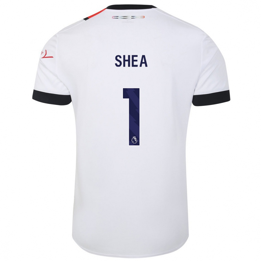 Niño Fútbol Camiseta James Shea #1 Blanco 2ª Equipación 2023/24 Perú