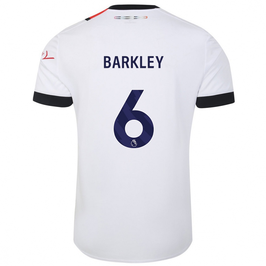 Niño Fútbol Camiseta Ross Barkley #6 Blanco 2ª Equipación 2023/24 Perú