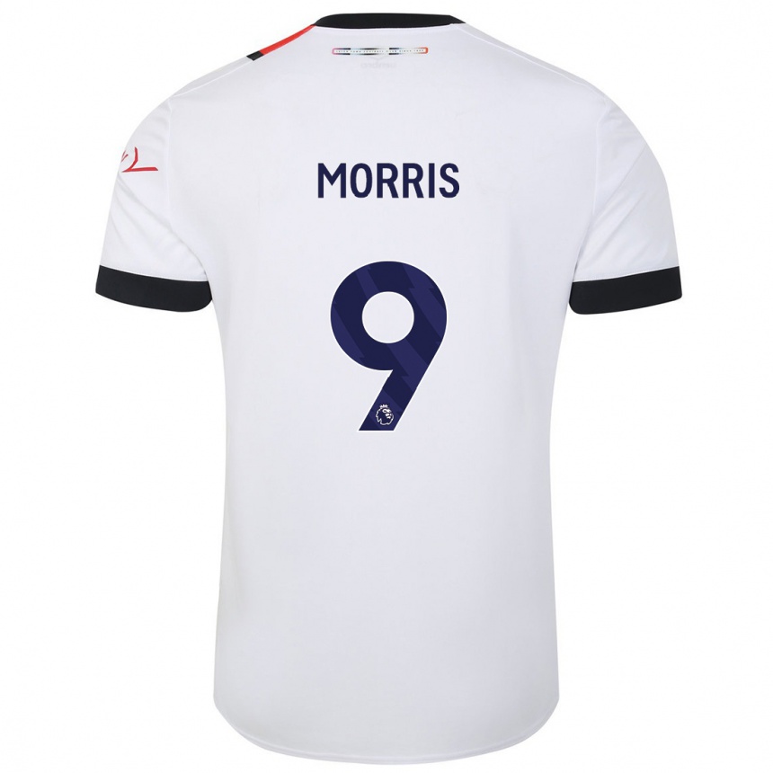 Niño Fútbol Camiseta Carlton Morris #9 Blanco 2ª Equipación 2023/24 Perú