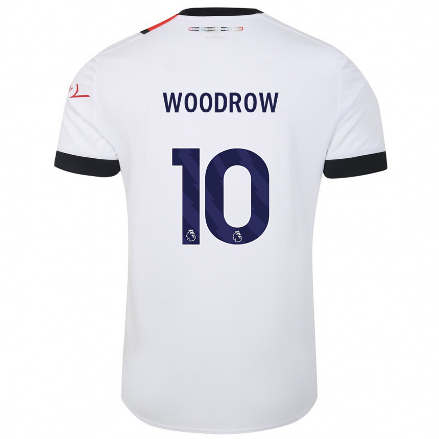 Niño Fútbol Camiseta Cauley Woodrow #10 Blanco 2ª Equipación 2023/24 Perú