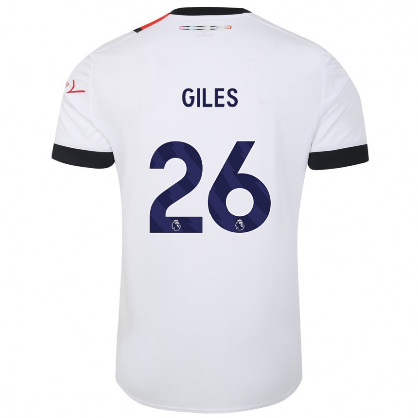 Niño Fútbol Camiseta Ryan Giles #26 Blanco 2ª Equipación 2023/24 Perú