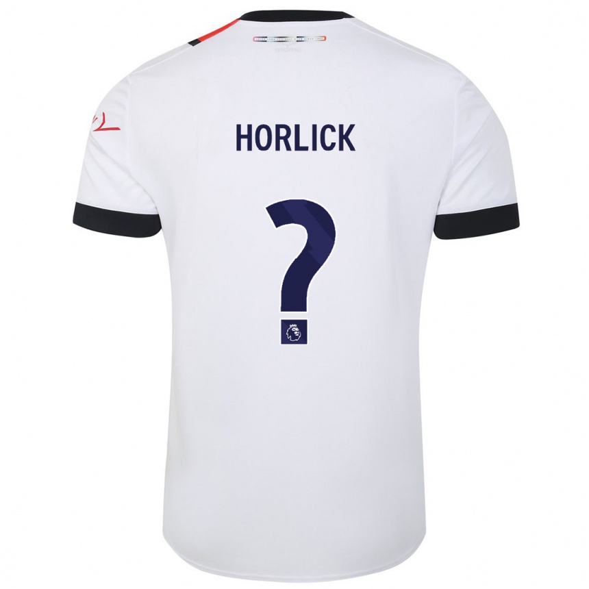 Niño Fútbol Camiseta Jameson Horlick #0 Blanco 2ª Equipación 2023/24 Perú