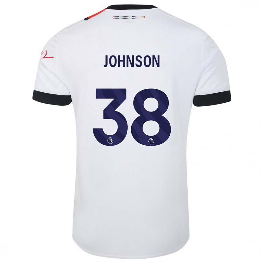 Niño Fútbol Camiseta Joe Johnson #38 Blanco 2ª Equipación 2023/24 Perú